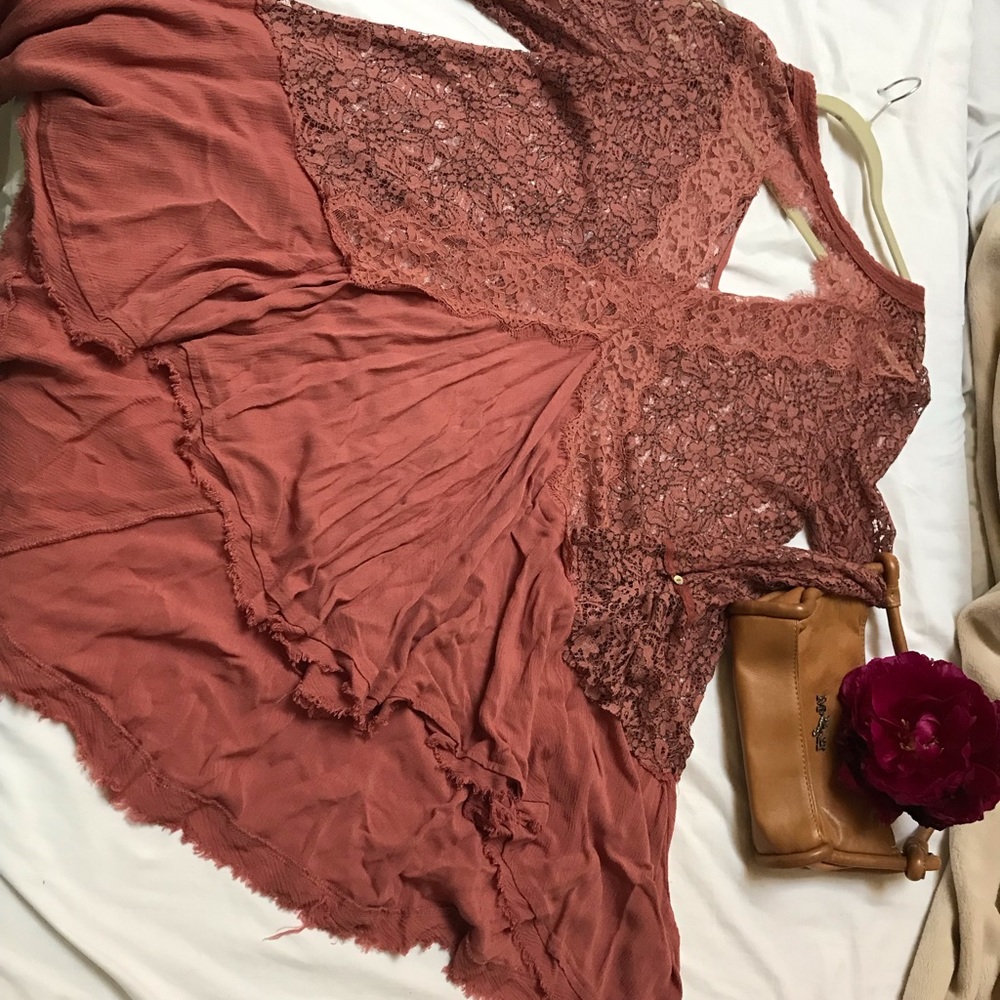 “Free people” peach color top
